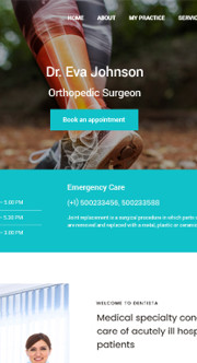 More Orthopaedic Website Templates